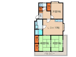 レヂデンス上条の物件間取画像